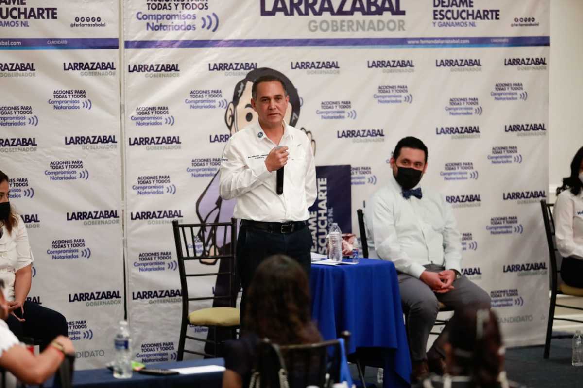 Fernando Larrazabal, candidato del PAN por Nuevo León. Foto: Jorge López.