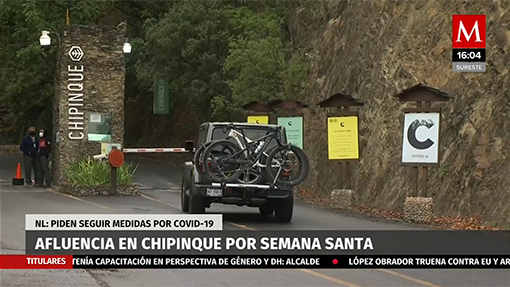 Afluencia en Chipinque por semana santa