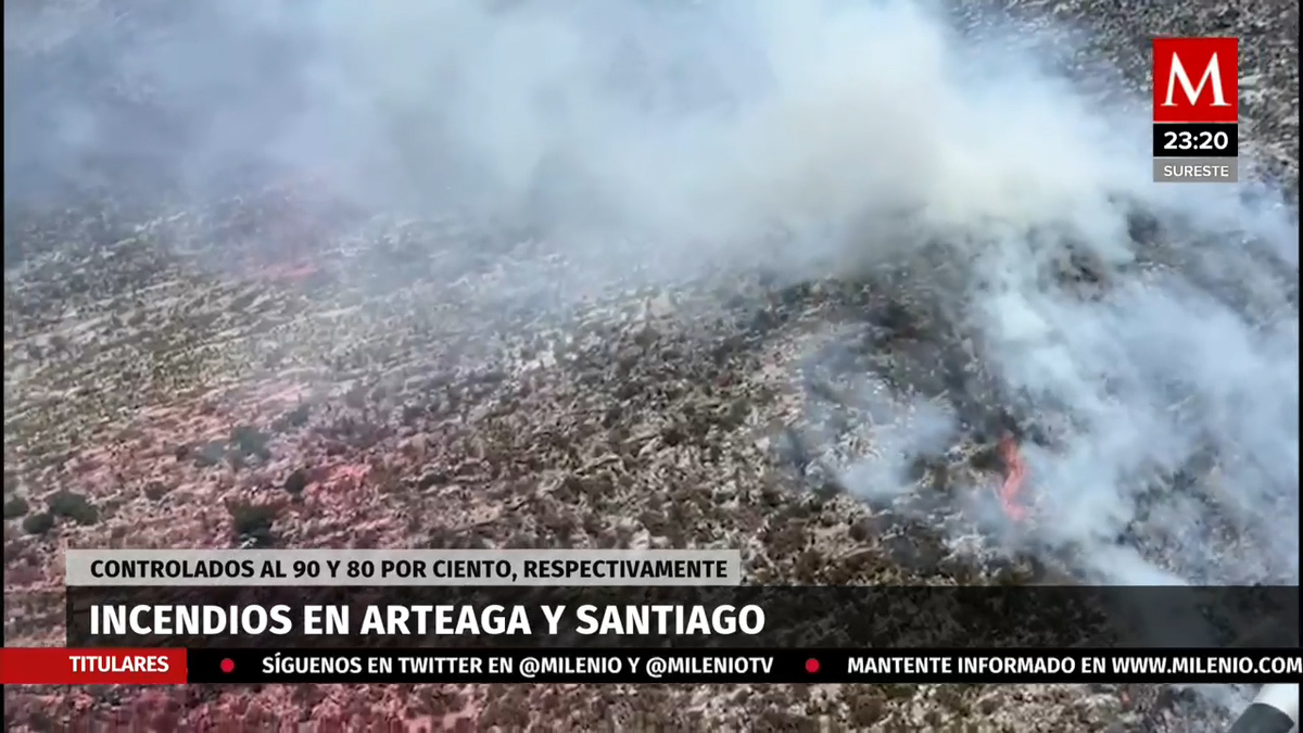 Incendio en sierra de Arteaga se ha controlado en 90% y liquidado en 85%