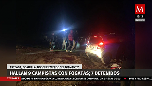 Hallan 9 campistas con fogatas en la Sierra de Arteaga