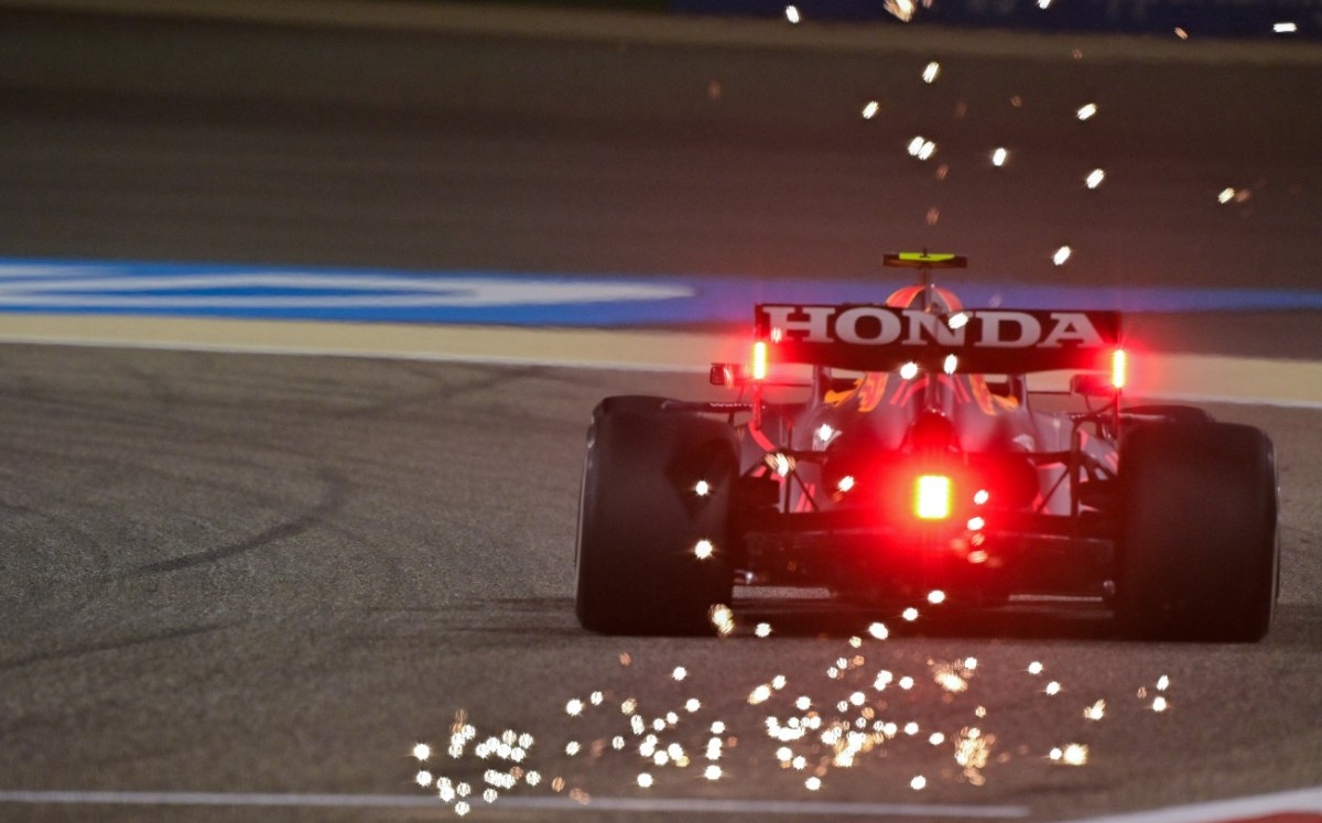 Sergio Pérez, durante el GP de Bahréin (AFP)