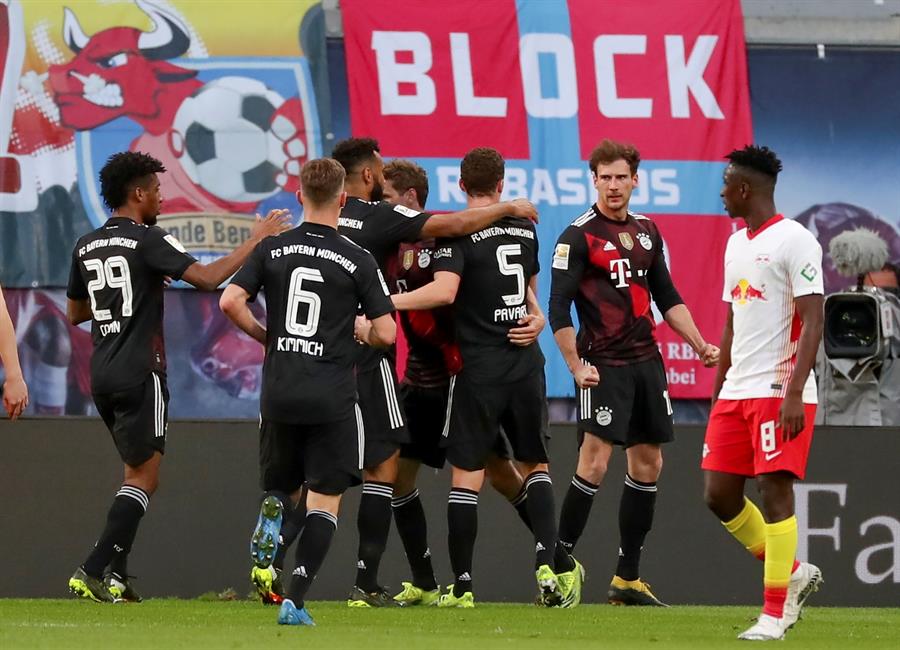 Bayern venció al RB Leipzig (EFE)