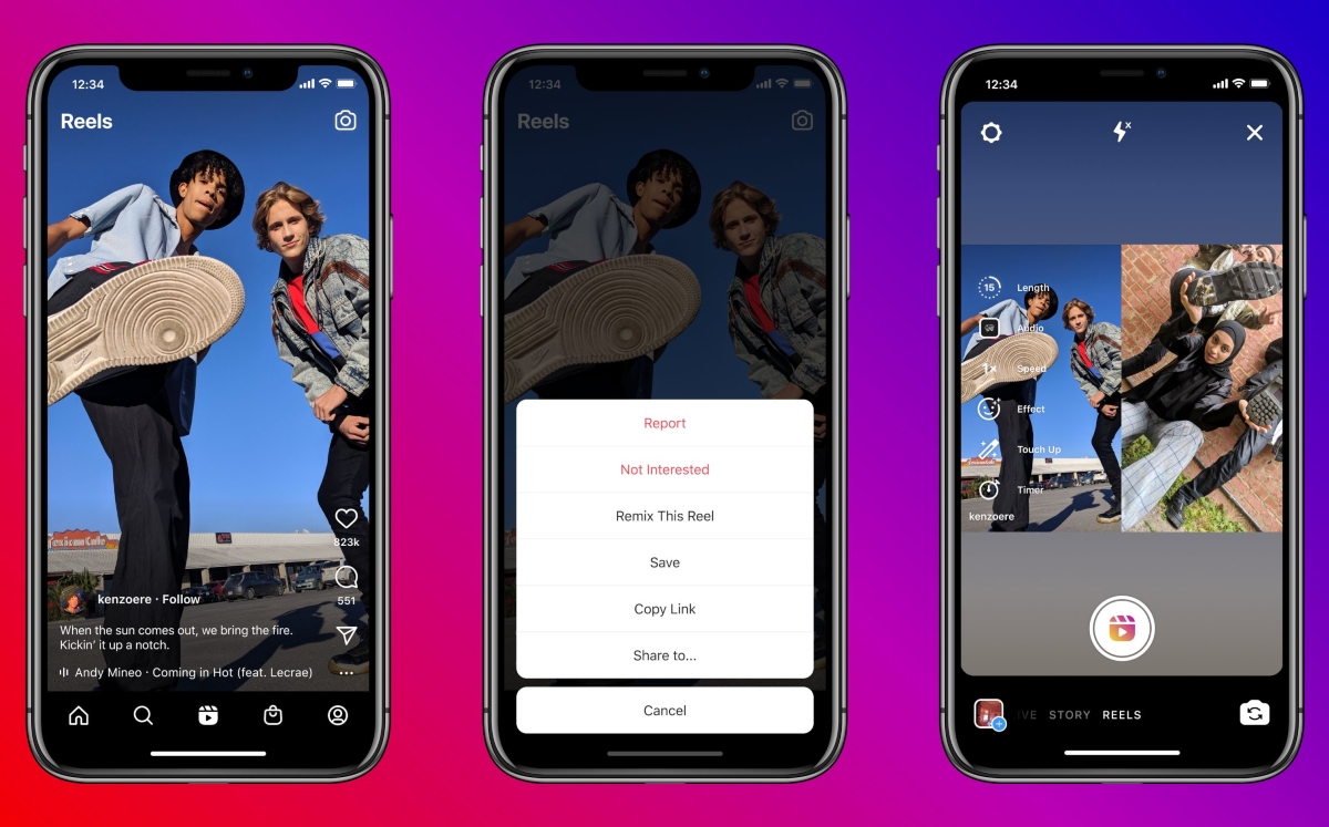 Instagram lanza 'Remix' en Reels; es similar a Dúo en TikTok (Twitter).