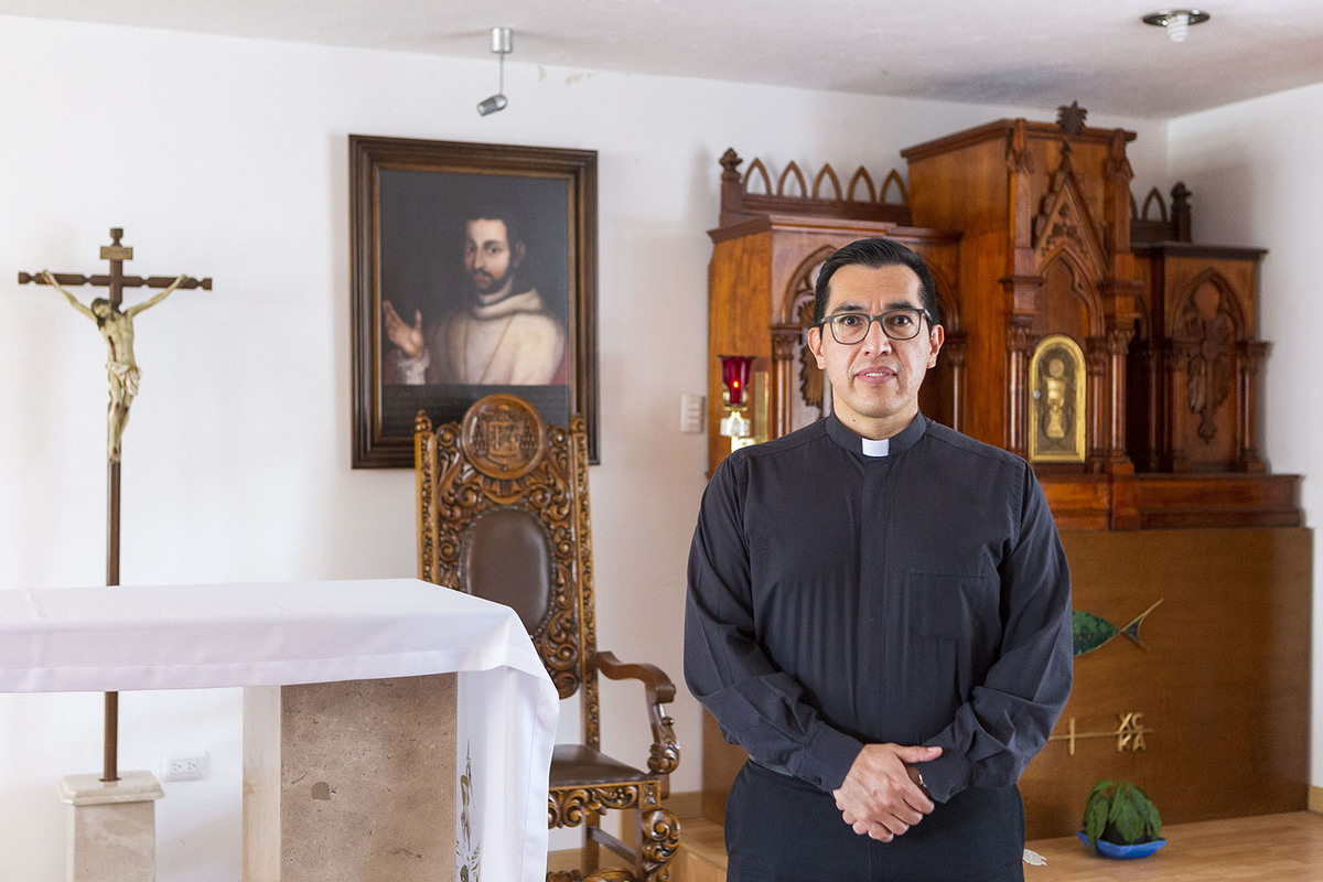 Marco Antonio González Bañuelos, rector del Seminario Palafoxiano. (Andrés Lobato)
