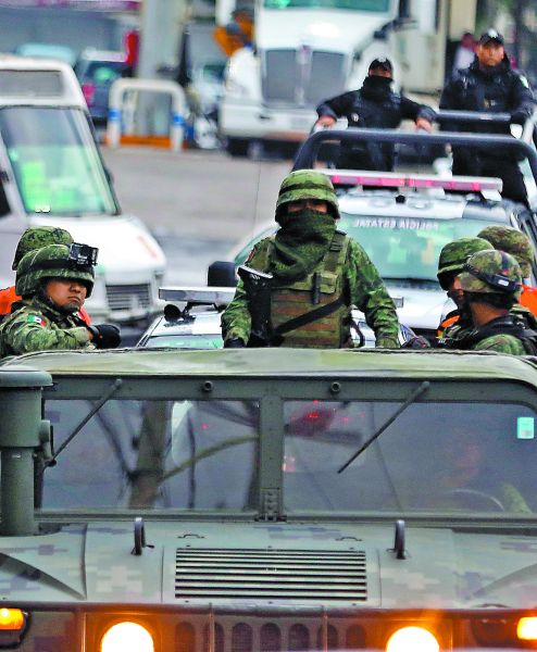 Operativo de vigilancia en la zona limítrofe entre Gustavo A. Madero y Ecatepec. J. Ríos/archivo