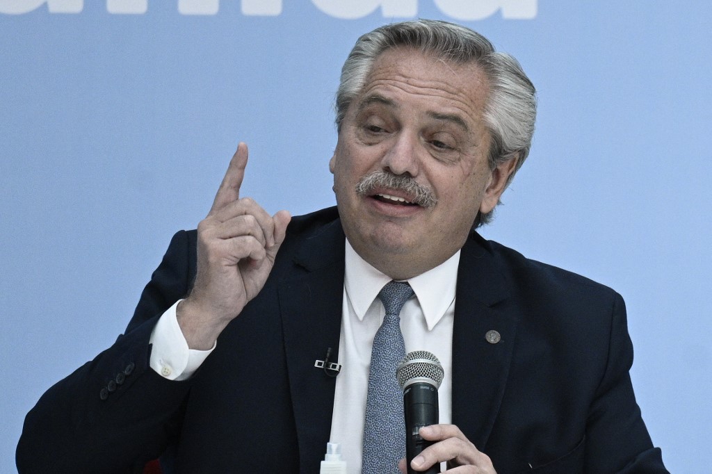 El presidente de Argentina, Alberto Fernández. (AFP / Archivo)