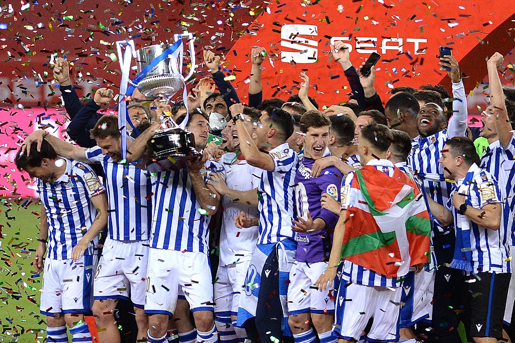 Real Sociedad es campeona de la Copa del Rey 2020 (AFP)