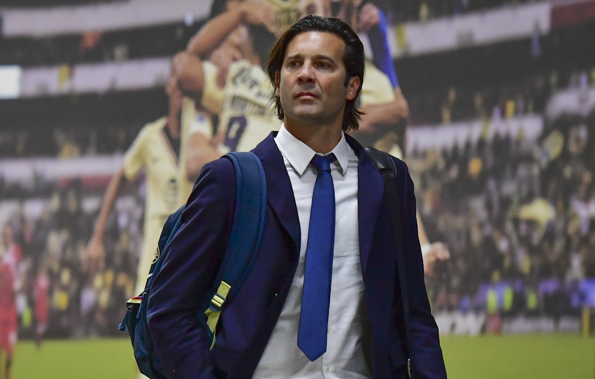 Santiago Solari a su llegada al estadio Azteca (Mexsport)