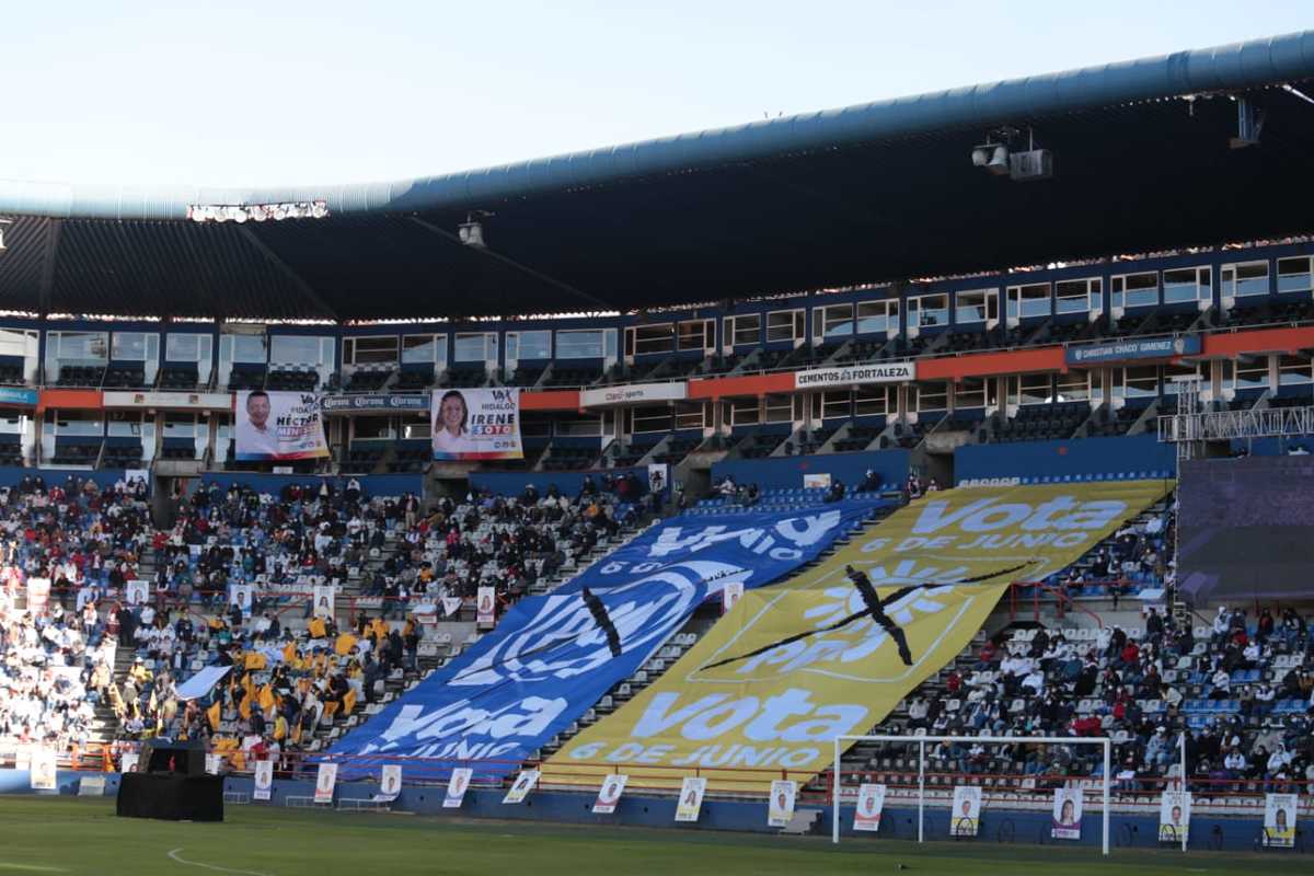Estadio Hidalgo fue la sede del inicio de campaña de Va por Hidalgo. (Maribel Calderón)