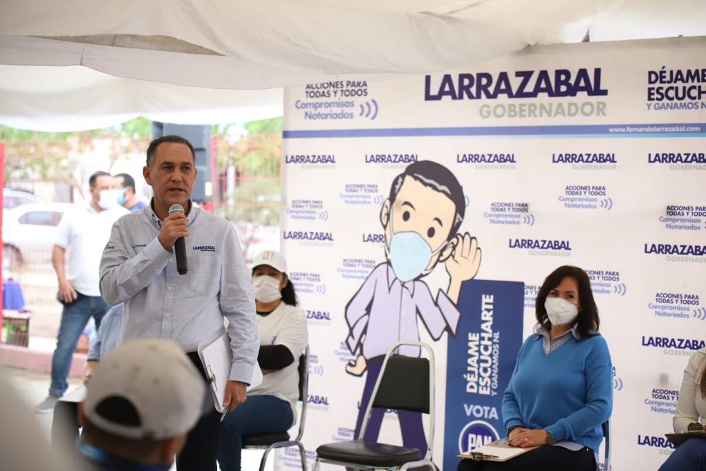 El candidato del PAN a la gubernatura de Nuevo León, Fernando Larrazábal. Foto: Especial