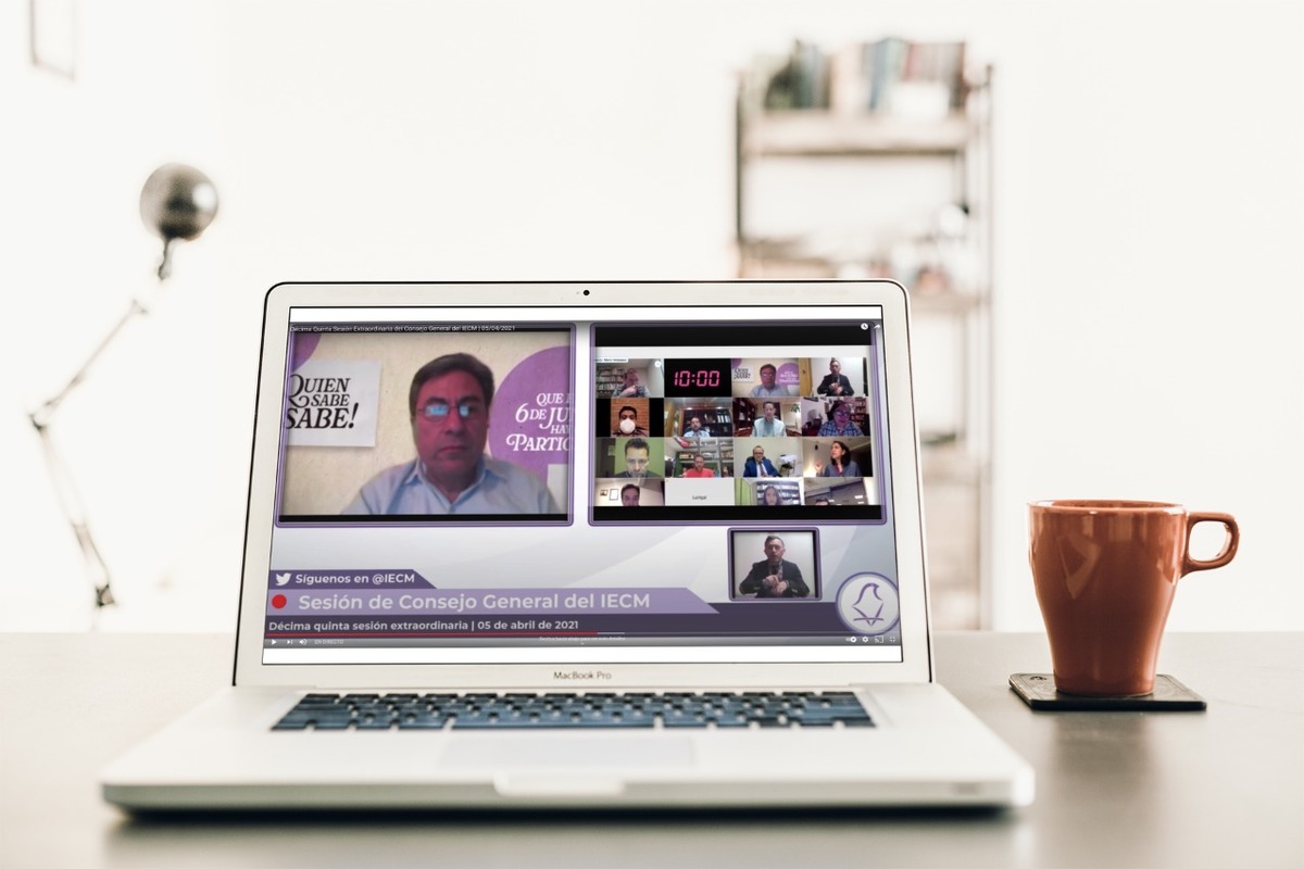La sesión del IECM fue de forma virtual | Especial