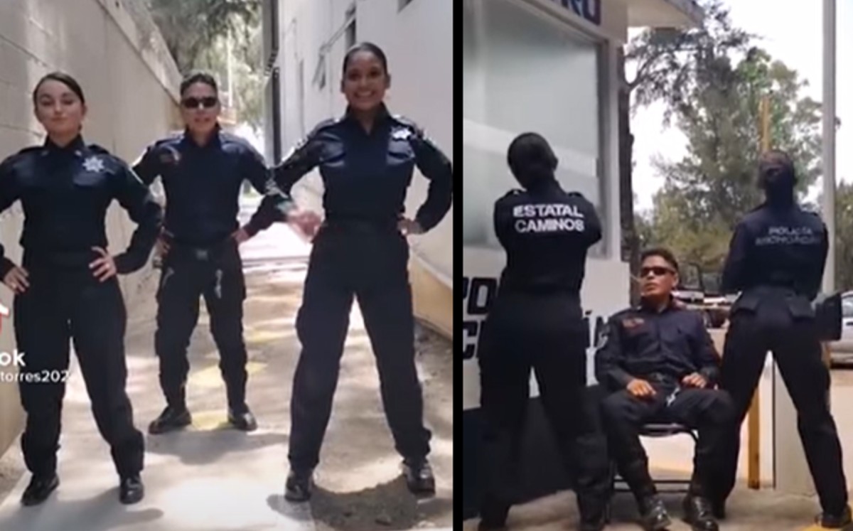 Investigan a policías de Michoacán  por bailar para TikTok. (Especial)