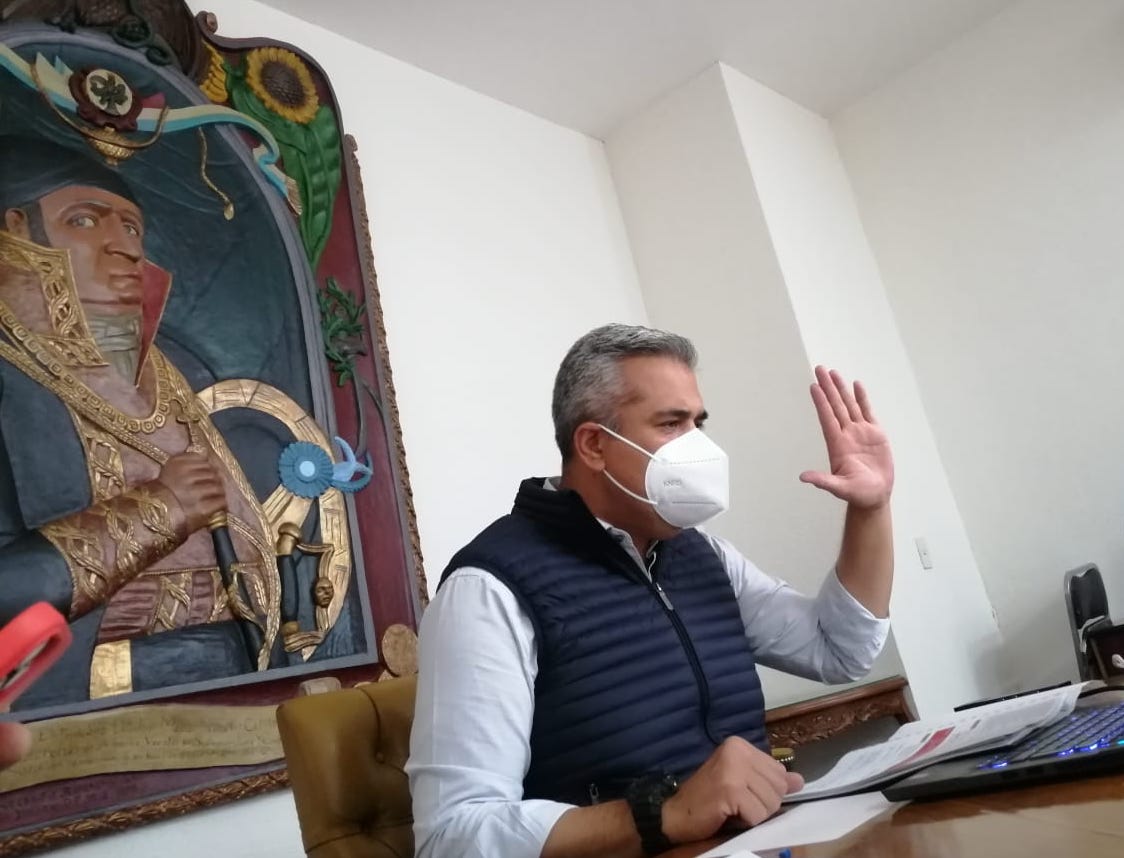 La sesión de cabildo se realizó de forma virtual. (Especial)