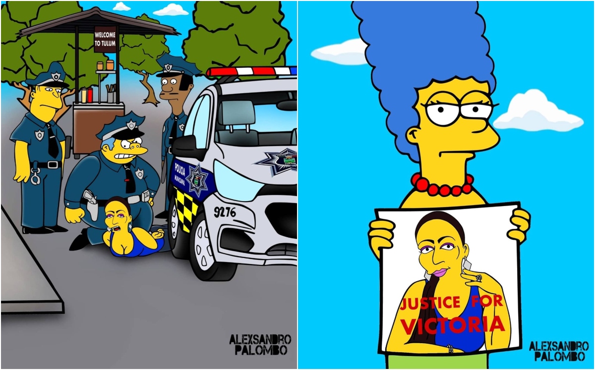 Los Simpson se suman al reclamo de justicia para Victoria Salazar | aleXsandro Palombo