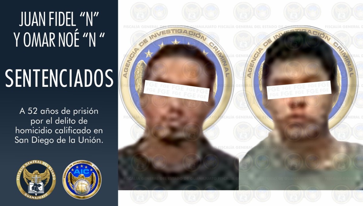 Les dan 52 años de prisión a homicidas en San Diego de la Unión