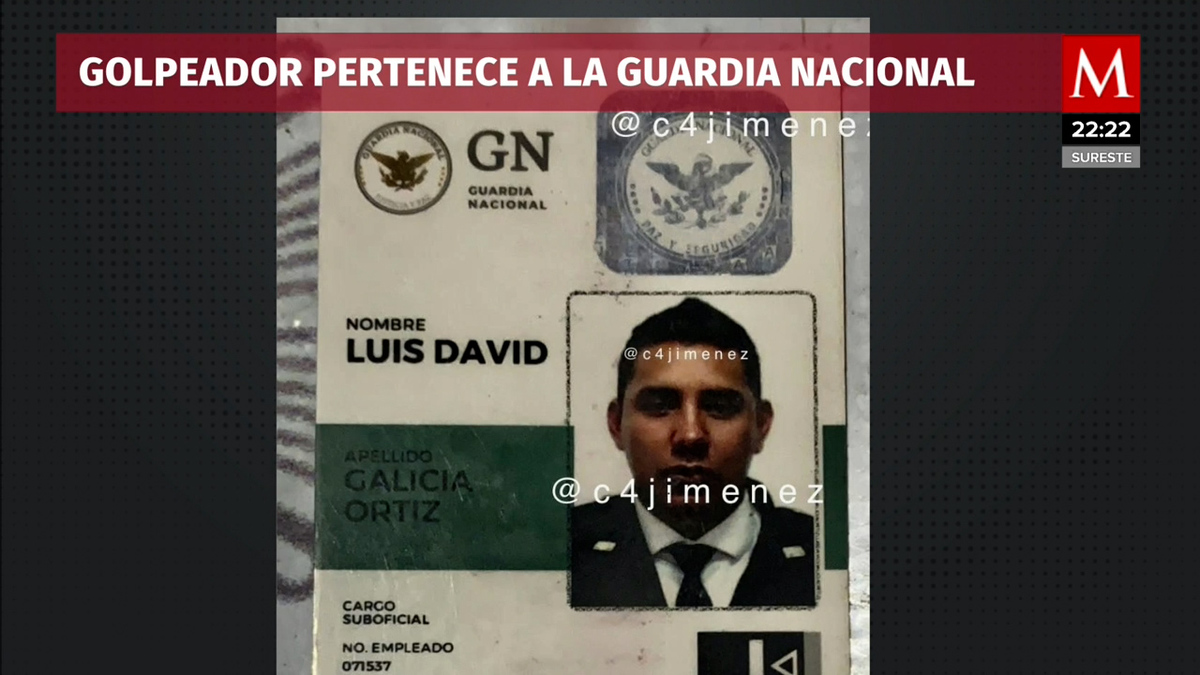 Elemento de la GN es detenidpo por golpear a mujer en la CdMx