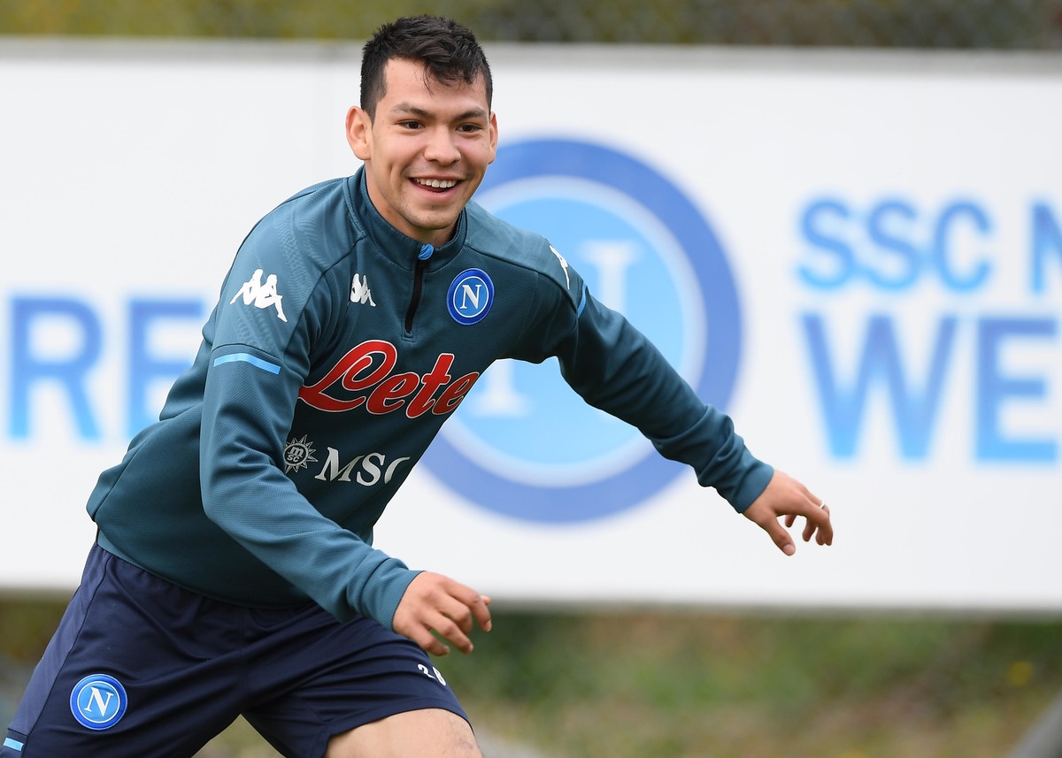 Hirving Lozano, jugador del Napoli (Twitter @sscnapoliES)