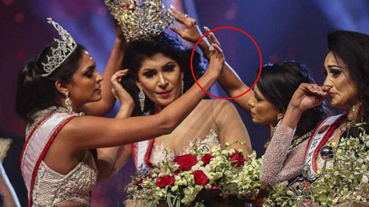 Miss. Universo. Miss Sri Lanka' sufre humillación en premiación