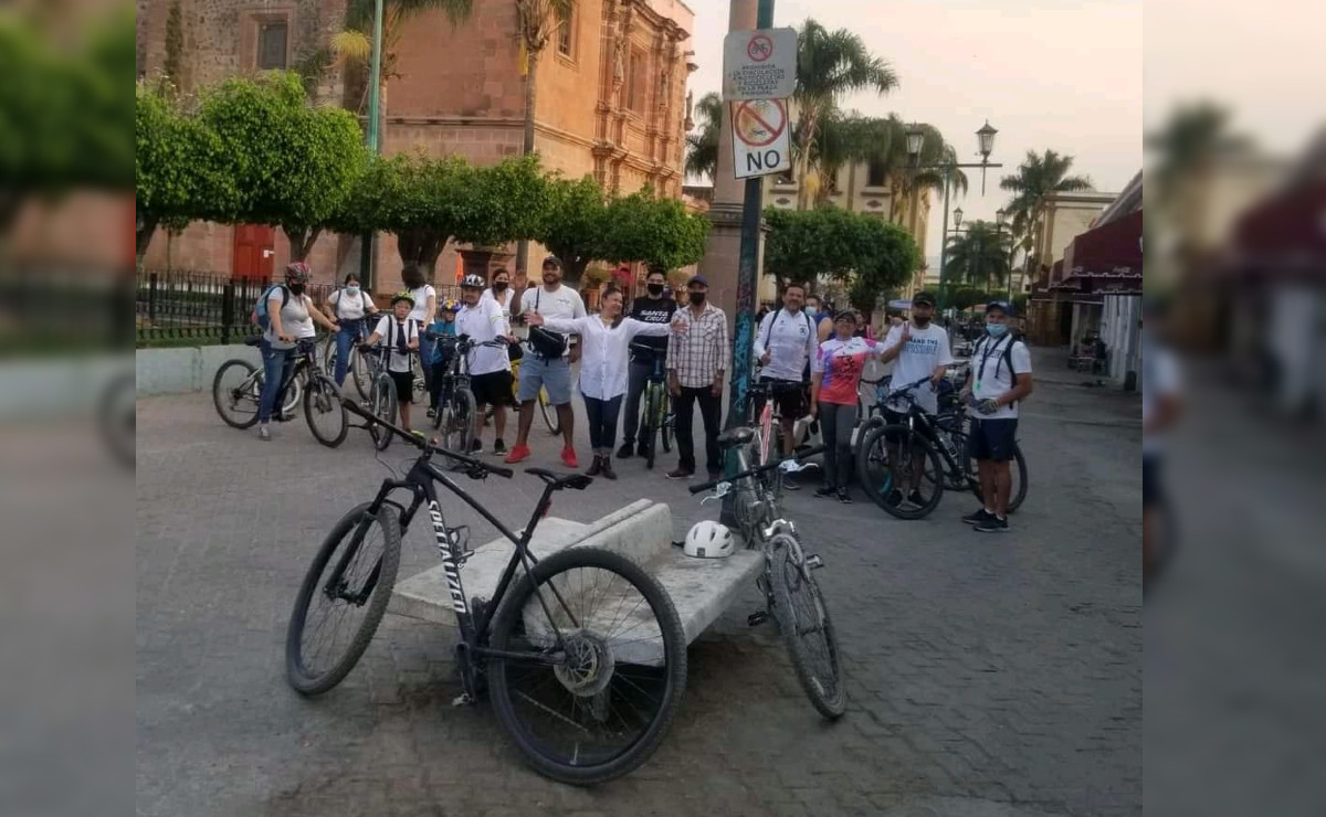 En las rodadas en bici participan ya entre 30 y 40 personas (Cortesía)