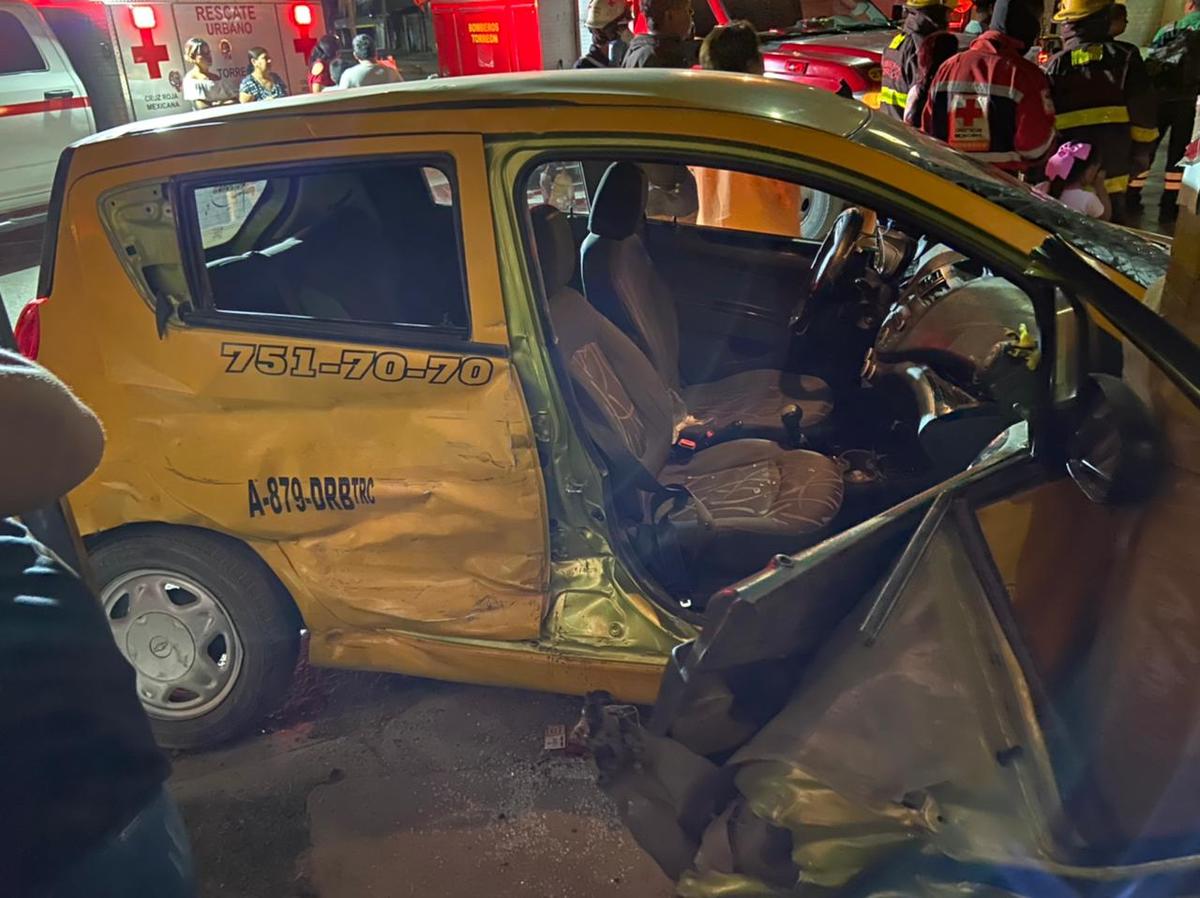 En Torreón, taxista ebrio provoca choque y deja lesionada a su familia ...
