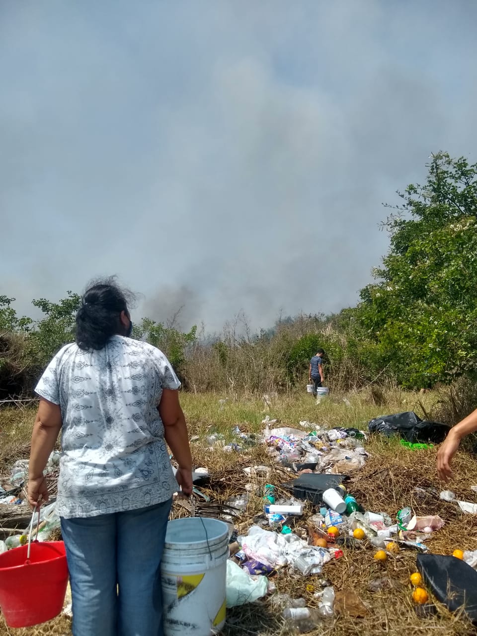 Vecinos de Altamira intentaron ayudar a bomberos a apagar el incendio