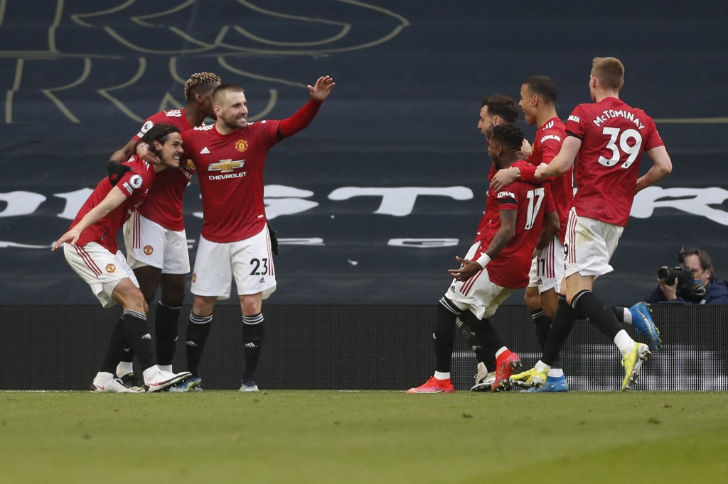 Manchester United venció al Tottemham (AFP)