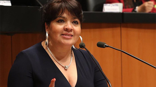 Senadora pide protección a candidatos