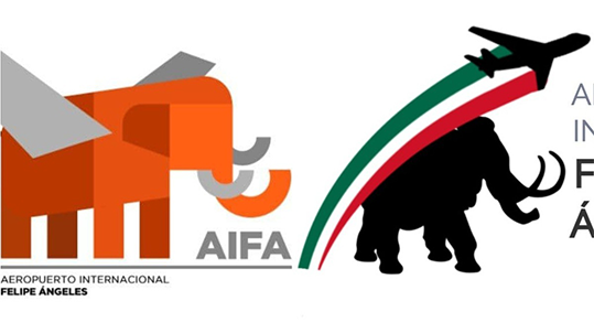 Usuarios plasman en Reddit propuestas de logotipos para el Aeropuerto Felipe Ángeles
