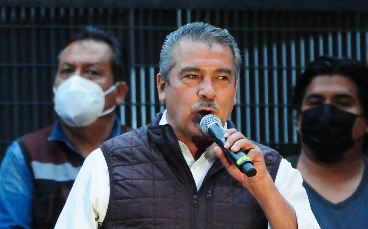 El aspirante a la gubernatura de Michoacán acudió a la capital para protestar contra el INE. (Cuartoscuro)