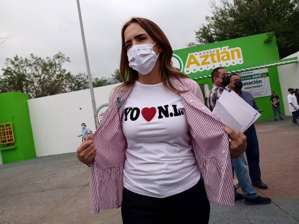 Clara Luz Flores, candidata a la gubernatura de Nuevo León. Foto: Carolina León.