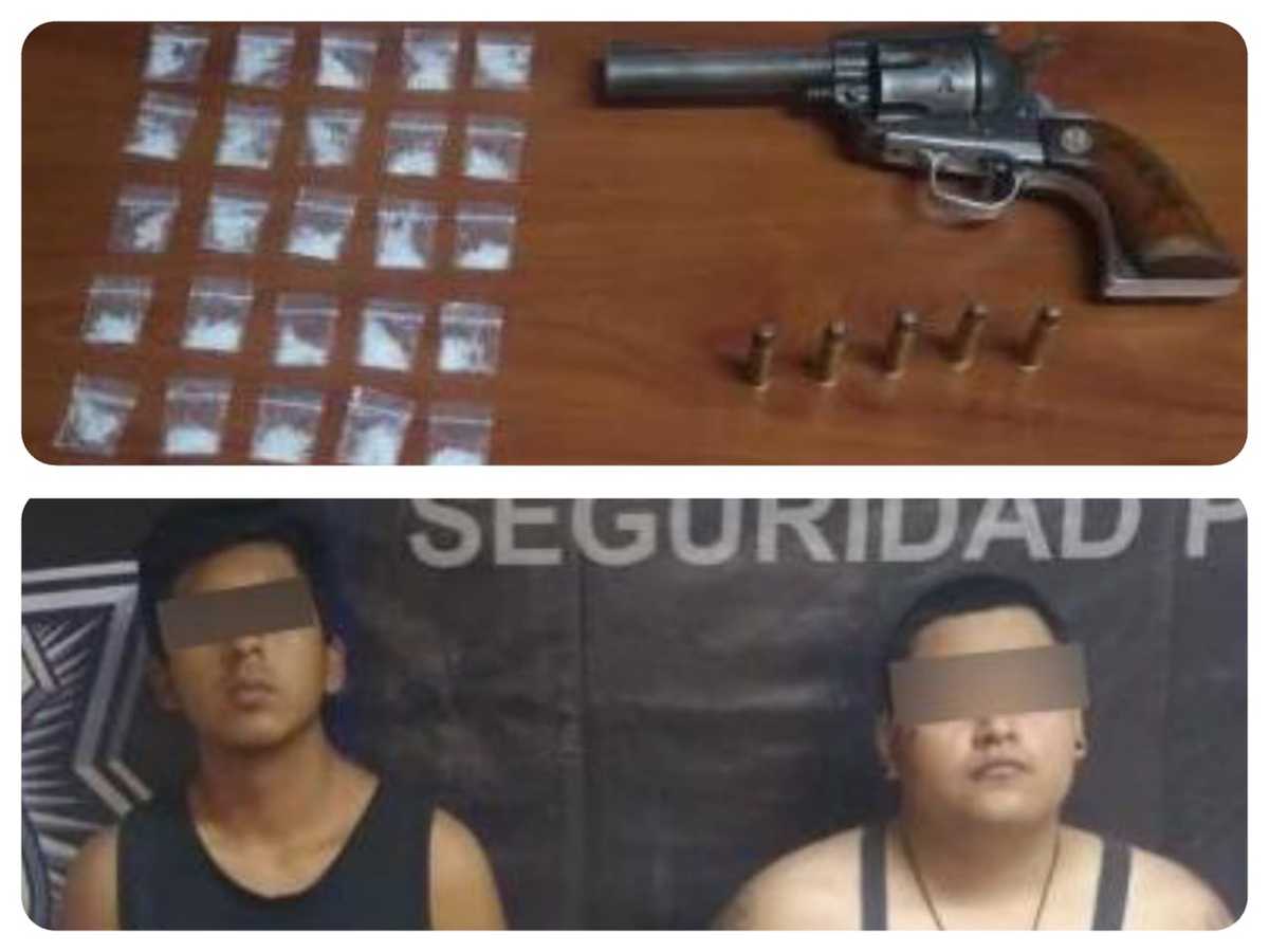 Daniel y Julio César, detenidos en Atlixco. (Especial)