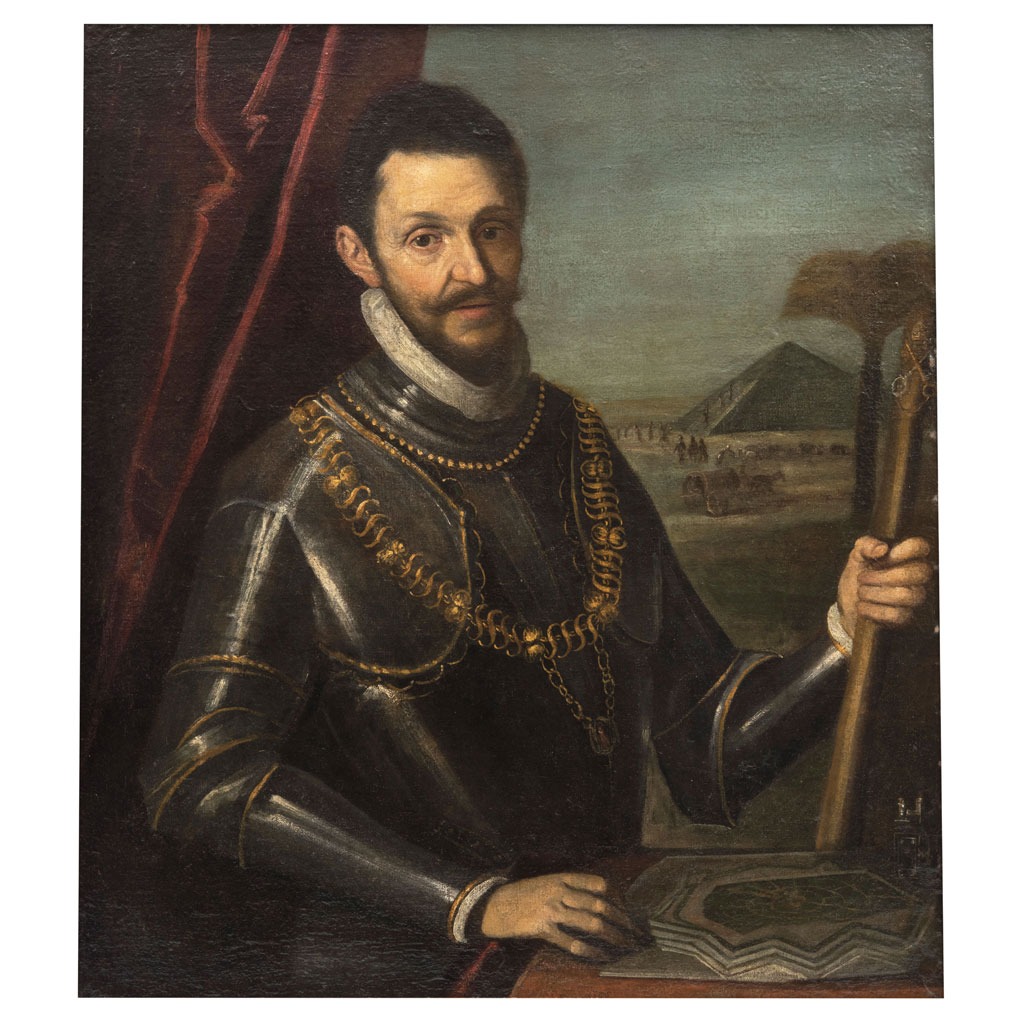 Este emblemático retrato está catalogado con el número 66 de la Subasta de Antigüedades. (Cortesía)