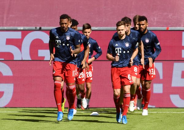 Los jugadores del Bayern Múnich, en un entrenamiento. Reuters