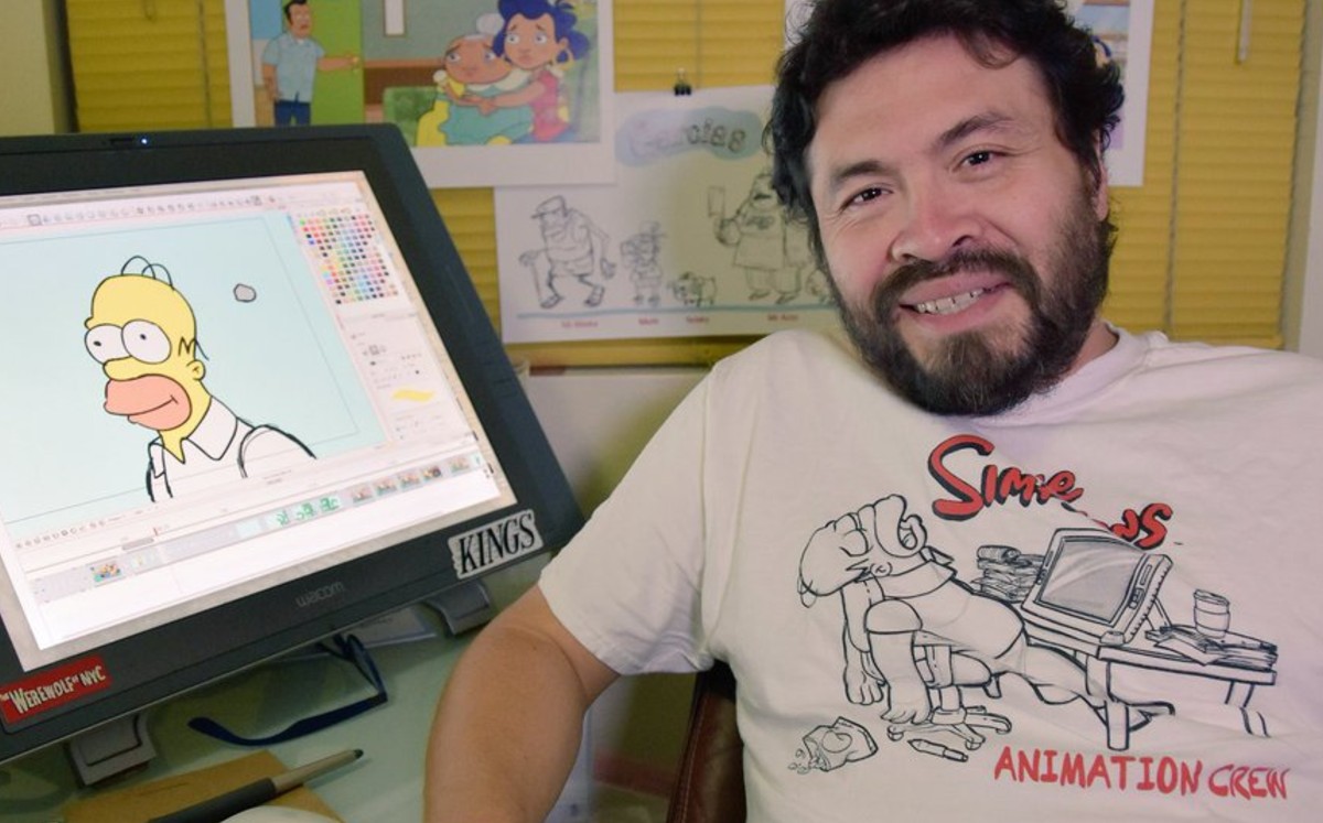 Murió Edwin Aguilar, artista salvadoreño que dibujó a “Los Simpson”. (Especial)