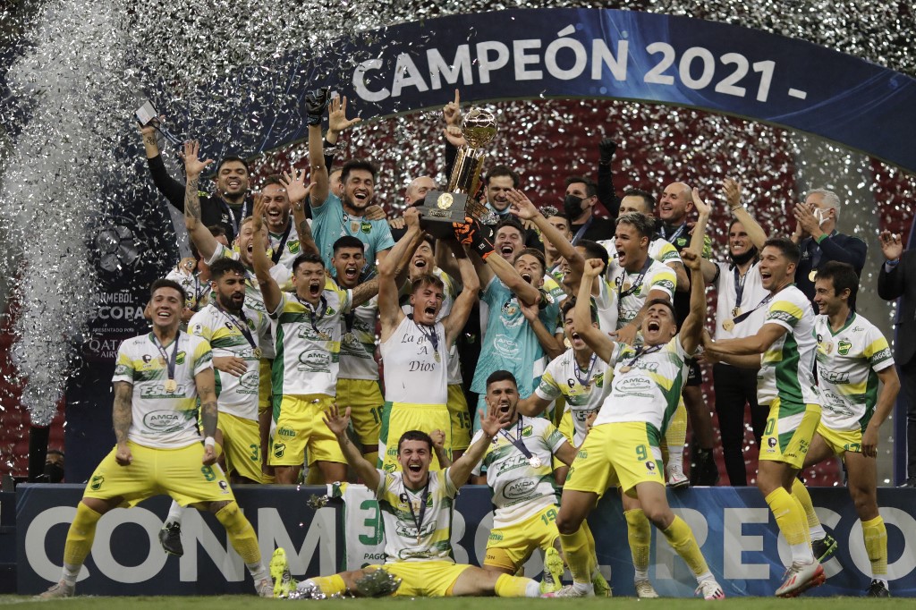 Defensa y Justicia vence en penales al Palmeiras y se lleva la Recopa Sudamericana (AFP)