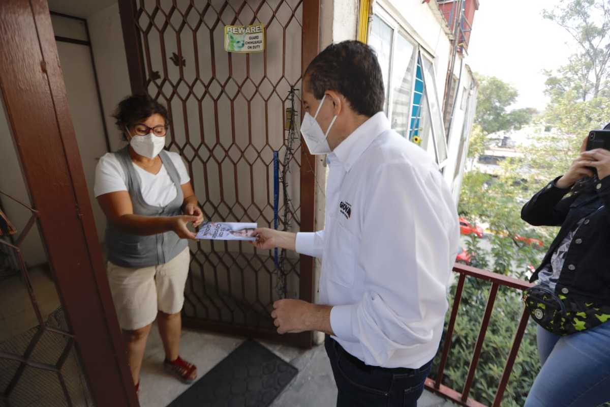 El candidato recorrió la demarcación con sus propuestas | Especial