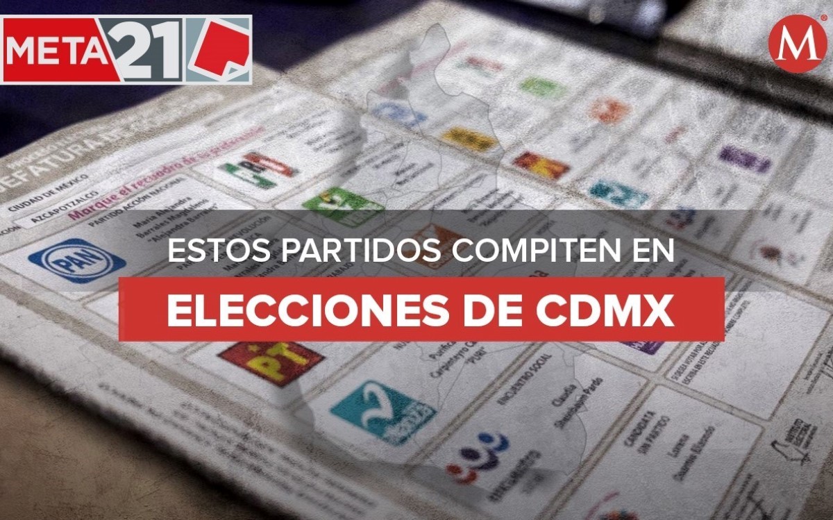 En las elecciones de CdMx compiten 11 partidos políticos.| MILENIO