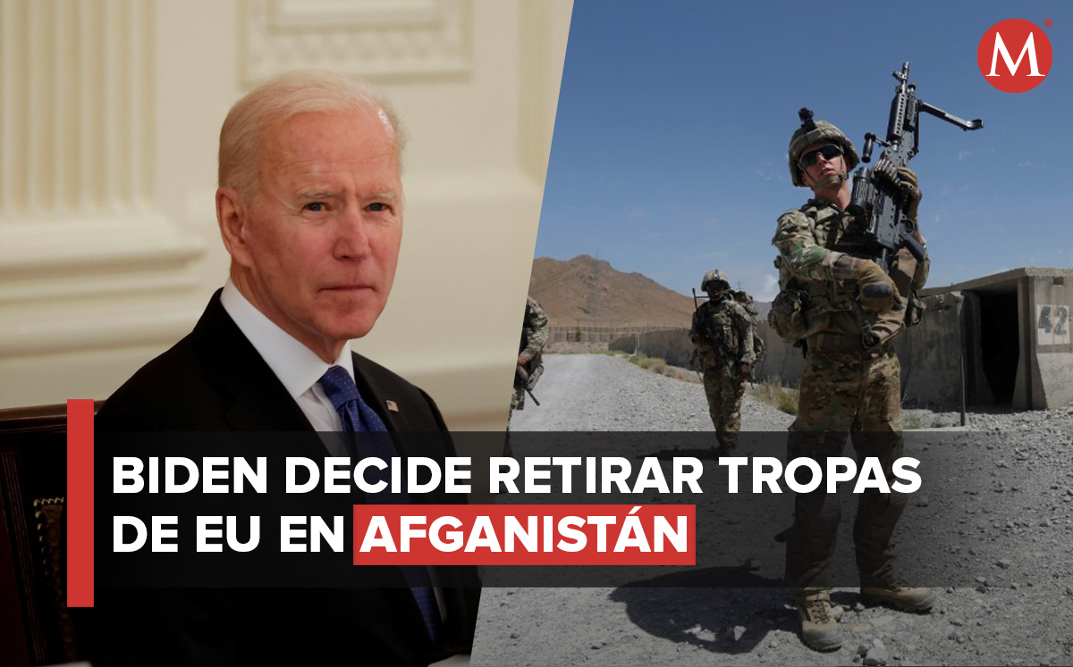 Joe Biden decidió el retiro de las tropas tras 20 años de guerra en Afganistán. | Fotos: Reuters; Diseño: Margarita Salmoran