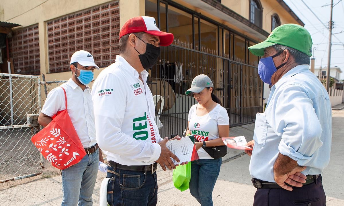 Joel Barragán Banda, candidato del PRI a la diputación federal por el distrito 7 de Tamaulipas. (Antonio Campos)