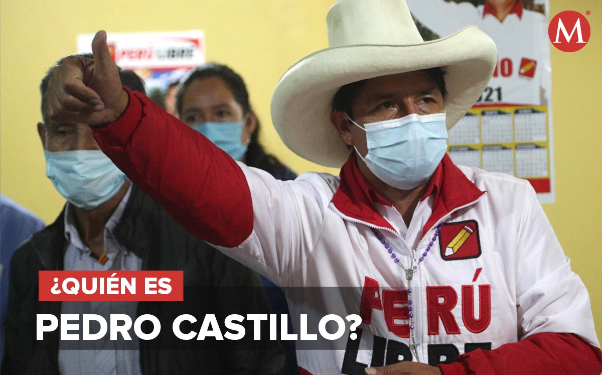 Pedro Castillo irá a segunda vuelta en las elecciones presidenciales de Perú. (AP / Ilustración)