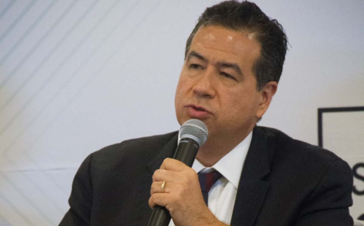 El subsecretario de Seguridad, Ricardo Peralta, en una conferencia. (Cuartoscuro)