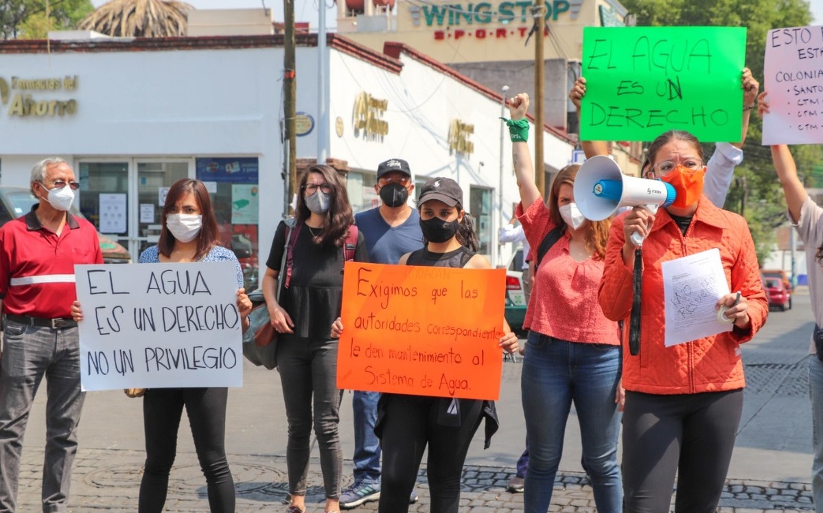 Coyoacán. Movimiento Ciudadano protesta con vecinos por falta de agua ...