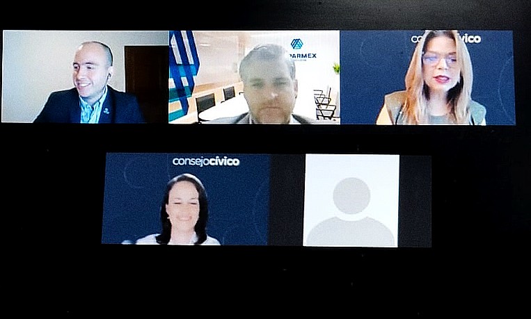 Rueda de prensa para la presentación de la plataforma "3 de 3 por la Integridad". Foto: Especial.
