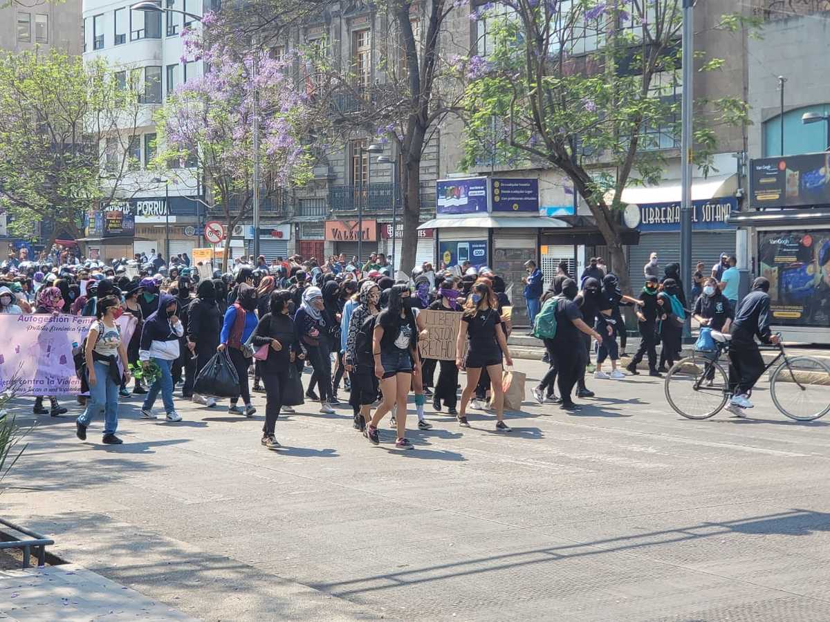 Durante la marcha hubo destrozos | Especial
