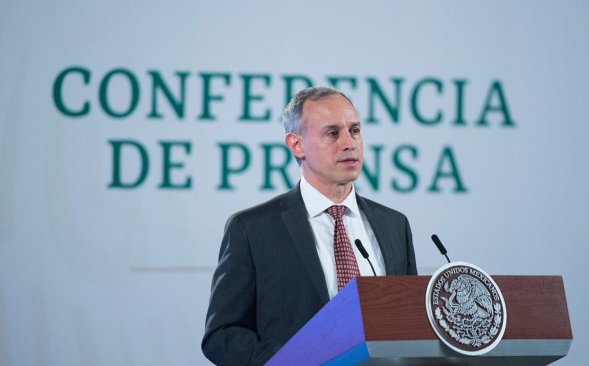 El subsecretario durante la conferencia mañanera del Presidente en Palacio Nacional. (Cortesía)