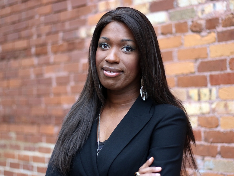 Ashley Diamond es una activista transgénero afroamericana. (WABE)