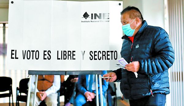 El simulacro de elecciones de cara al 6 de junio. Araceli López