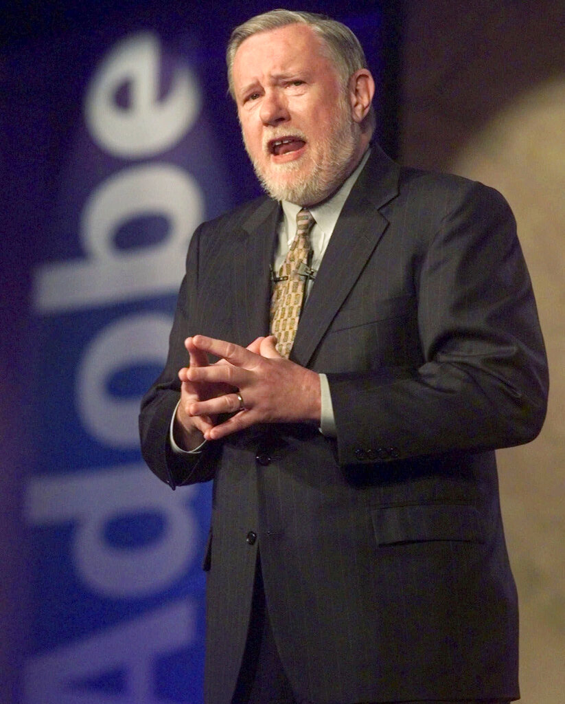En 2009, el presidente Barack Obama otorgó a Geschke y Warnock la Medalla Nacional a la Tecnología. (AP)