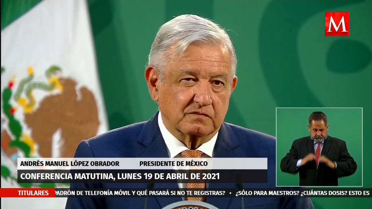 AMLO se vacunará contra covid-19 este 20 de abril