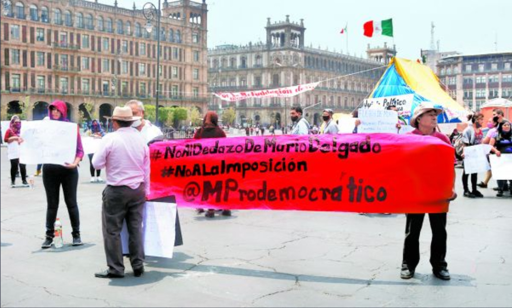 La campaña rumbo a la elección de junio inició con protestas en CdMx. Ariana Pérez